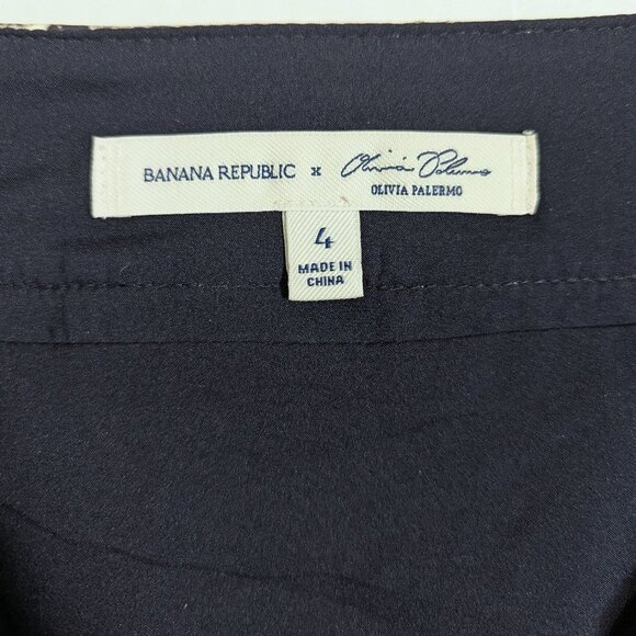 NWOT Olivia Palermo x BR Snake-Effect Italian Leather Button-Wrap Skirt - Picture 9 of 16